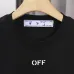 Off-White Logo Stamp Cotton T-Shirt Black/White #B53373