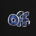 Off-White Logo Stamp Cotton T-Shirt Black/White #B53374