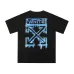 Off-White Logo Stamp Cotton T-Shirt Black/White #B53375