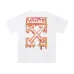 Off-White Logo Stamp Cotton T-Shirt Black/White #B53375