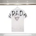 Prada T - Shirt With Artistic Splatter Logo And Sleeve Accents Black/White #B54244