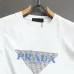 Prada T-Shirts for Men 300g Black/White 100% Cotton #B52980