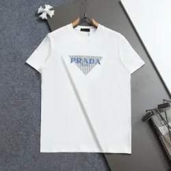 Prada T-Shirts for Men 300g Black/White 100% Cotton #B52980