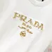Prada T-Shirts for Men 320g Black/White Classic logo embroidery #B52979