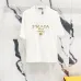 Prada T-Shirts for Men 320g Black/White Classic logo embroidery #B52979