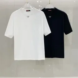 Prada T-Shirts for Men Black/White #B46399