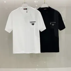 Prada T-Shirts for Men Black/White #B46401