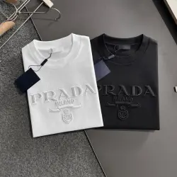 Prada T-Shirts for Men Black/White #B47122