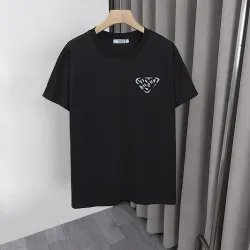 Prada T-Shirts for Men Black/White #B52566