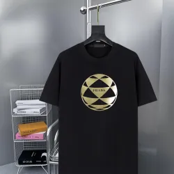 Prada T-Shirts for Men New styles Black/White #B53395