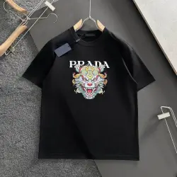 Prada T-Shirts for Men dragon Black/White #B47119