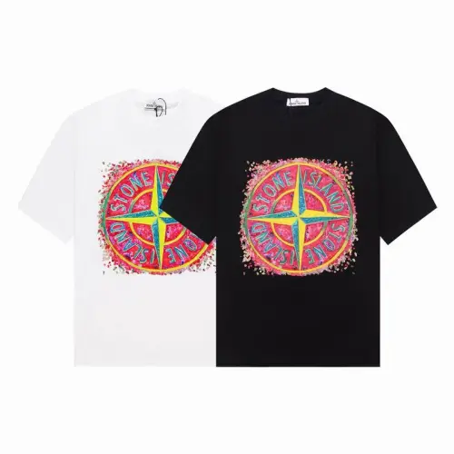 Stone Island T-Shirts for Men Black/White #B47150