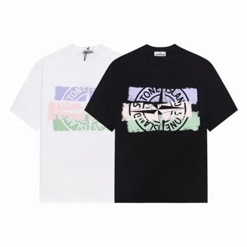 Stone Island T-Shirts for Men Black/White #B47151