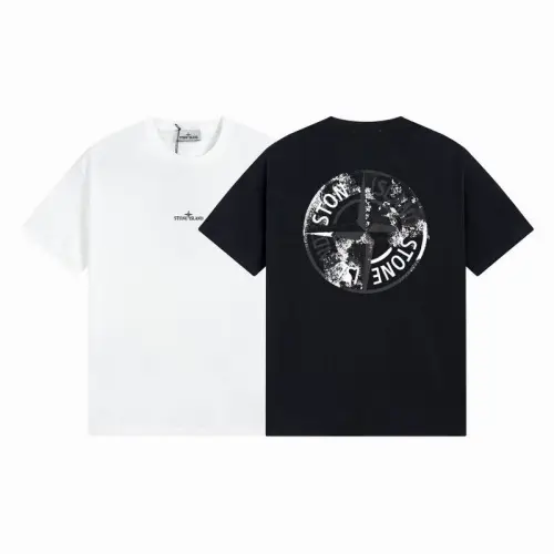 Stone Island T-Shirts for Men Black/White #B47152