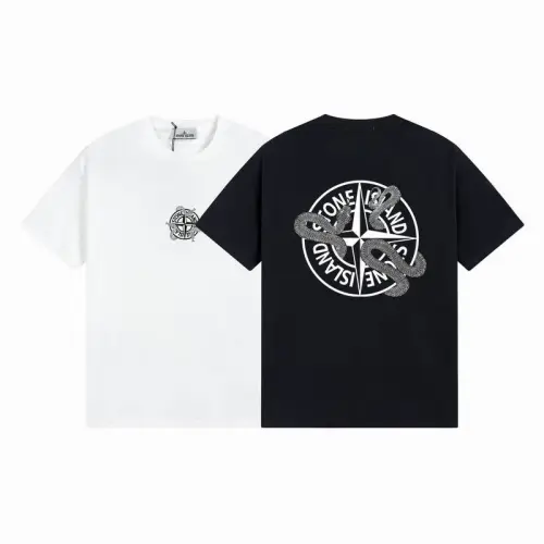 Stone Island T-Shirts for Men Black/White #B47157