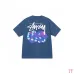 Stussy 2024 New Summer Collection Dice and Alphabet Print Loose Half Sleeve Stussy T-shirt for Men and Women, 230g Pure Cotton Tubular Fabric, Sizes S-XXL #B33162