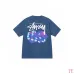 Stussy 2024 New Summer Collection Dice and Alphabet Print Loose Half Sleeve Stussy T-shirt for Men and Women, 230g Pure Cotton Tubular Fabric, Sizes S-XXL #B33162