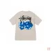 Stussy 2024 New Summer Collection Dice and Alphabet Print Loose Half Sleeve Stussy T-shirt for Men and Women, 230g Pure Cotton Tubular Fabric, Sizes S-XXL #B33162