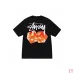 Stussy 2024 New Summer Collection Dice and Alphabet Print Loose Half Sleeve Stussy T-shirt for Men and Women, 230g Pure Cotton Tubular Fabric, Sizes S-XXL #B33162