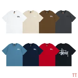 Stussy Classic Basic Print Unisex Short Sleeve T-shirt #9999933160