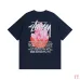 Stussy Crystal Diamond Reflective print short-sleeved T-shirt for men and women #9999933109