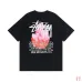 Stussy Crystal Diamond Reflective print short-sleeved T-shirt for men and women #9999933109