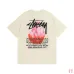 Stussy Crystal Diamond Reflective print short-sleeved T-shirt for men and women #9999933109