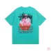 Stussy Crystal Diamond Reflective print short-sleeved T-shirt for men and women #9999933109