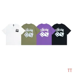 Stussy Dice Print Unisex Short Sleeve T-shirt #9999933143