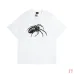 Stussy Spider pattern printed loose short-sleeved T-shirt for men and women, 230g pure cotton stussy cylindrical fabric  #9999933091