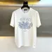 Versace T-Shirts Blue Milan Inspired Graphic Luxury Cotton Black/White #B54161