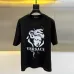Versace T-Shirts for AAAA Versace T-Shirts Versace Medusa Embroidered T-shirt Black/White #B53888