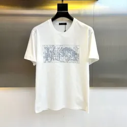 Versace White Tee Grid Patterned Logo Print Epitomizing Luxury Streetwear Black/White #B54160