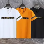 Versace T-Shirts for Men t-shirts Black/White/Yellow #B47174