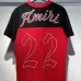Amiri Red and Black Number 22 Mesh Jersey and Shorts Two Piece Set for Men #B54194