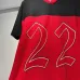 Amiri Red and Black Number 22 Mesh Jersey and Shorts Two Piece Set for Men #B54194