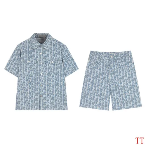 Dior tracksuits for Dior Short Tracksuits for men Denim suit #B52919