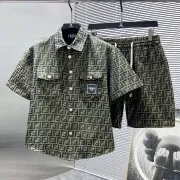 Fendi Tracksuits for Fendi Short Tracksuits for men #B59849