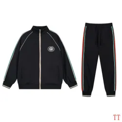 Gucci GG Tracksuit for Men's long tracksuit Black #B44720