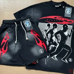Hellstar I See Humans But No Humanity Shirt And Shorts #B53760