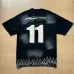 Hellstar Tracksuits Men's Hell Studios star Number 11 Wash Stain Printing tee #B53762