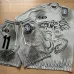 Hellstar Tracksuits Men's Hell Studios star Number 11 Wash Stain Printing tee #B53762