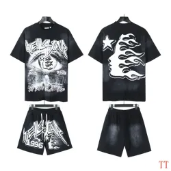 Hellstar Tracksuits star Eye of Wisdom Logo tee cotton short #B53757