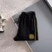 Loewe Inspired Black Tracksuit Set with Gold Accents #B54339