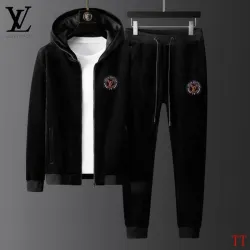 Louis Vuitton tracksuits for Men long tracksuits Fleece-lined and thickened #B57988