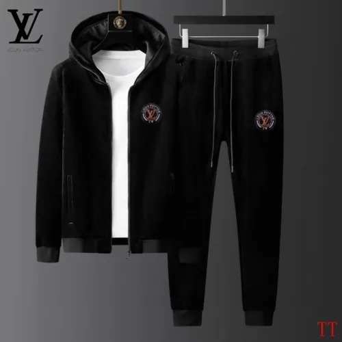 Louis Vuitton tracksuits for Men long tracksuits Fleece-lined and thickened #B57988