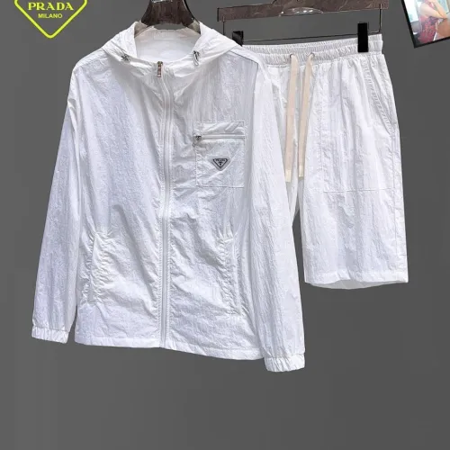 Prada Tracksuits for Prada Short Tracksuits for men Sun protection #B63332