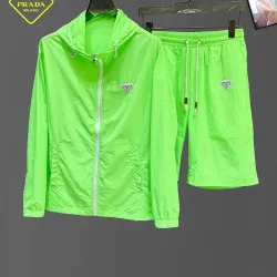 Prada Tracksuits for Prada Short Tracksuits for men Sun protection #B63334