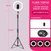 Selfie Ring Light with Tripod Stand & Cell Phone Holder for Live Stream/Makeup, Mini Led Camera Ringlight for YouTube Videos/Photography #99908986