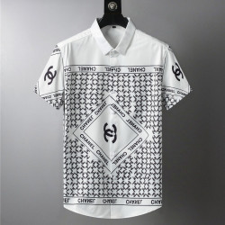 Brand Chanel Shirts for Brand Chanel Short sleeved shirts for men #99907968